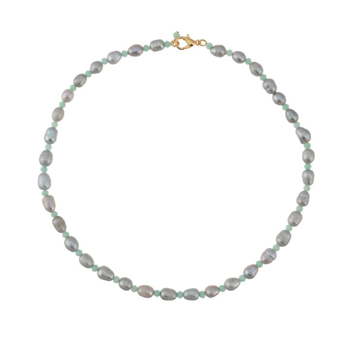 Talis Chains Grey Pearl Choker £60
