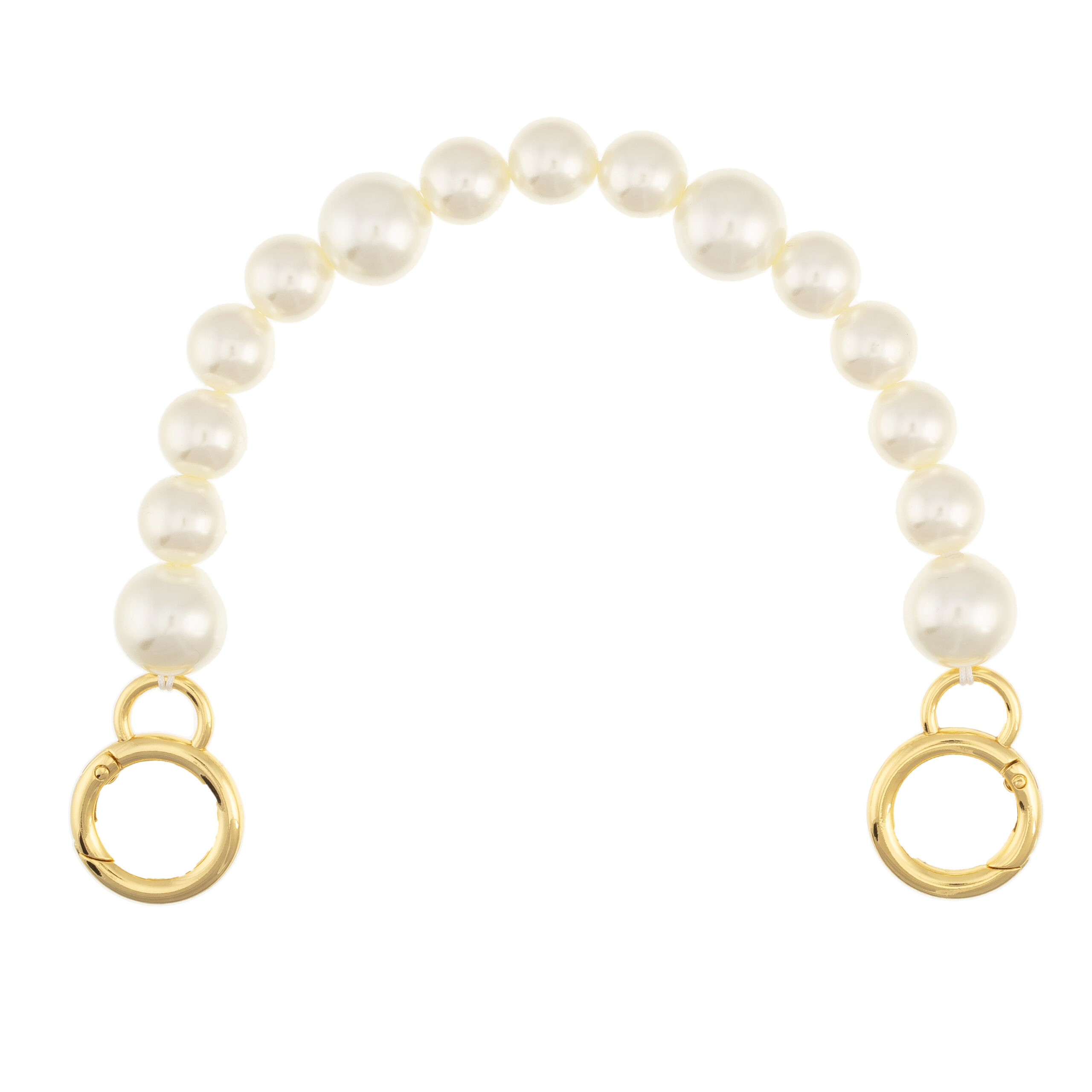 Talis Chains Pearly Bag Strap White