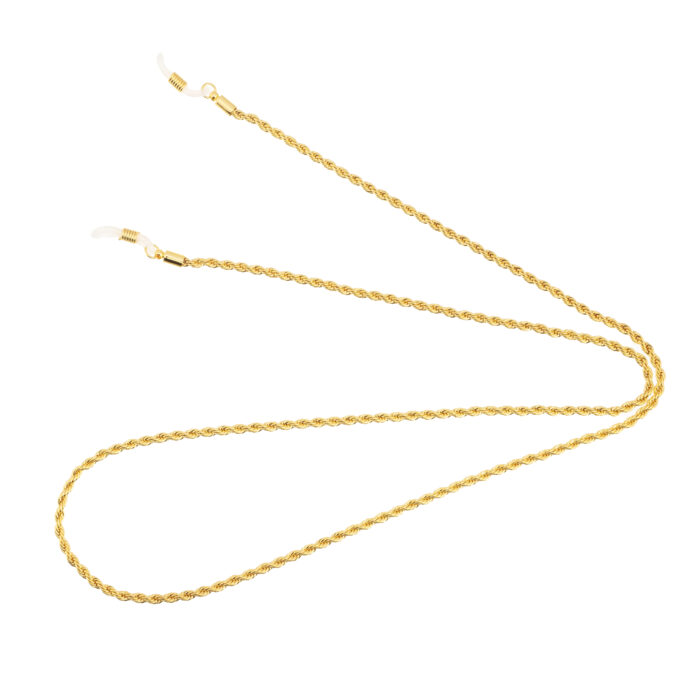 Rope Effect Sunglass Chain Gold