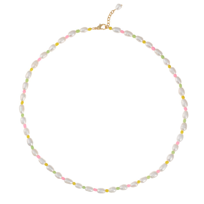 Pastel Pearl Necklace