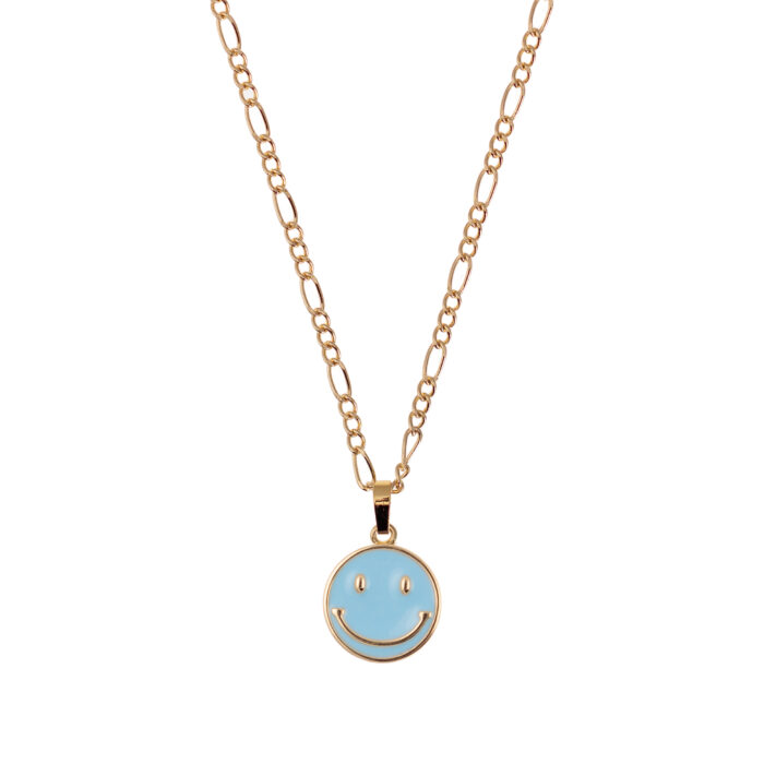Tulum Beaded Pearl Necklace - Baby Blue - Image 2