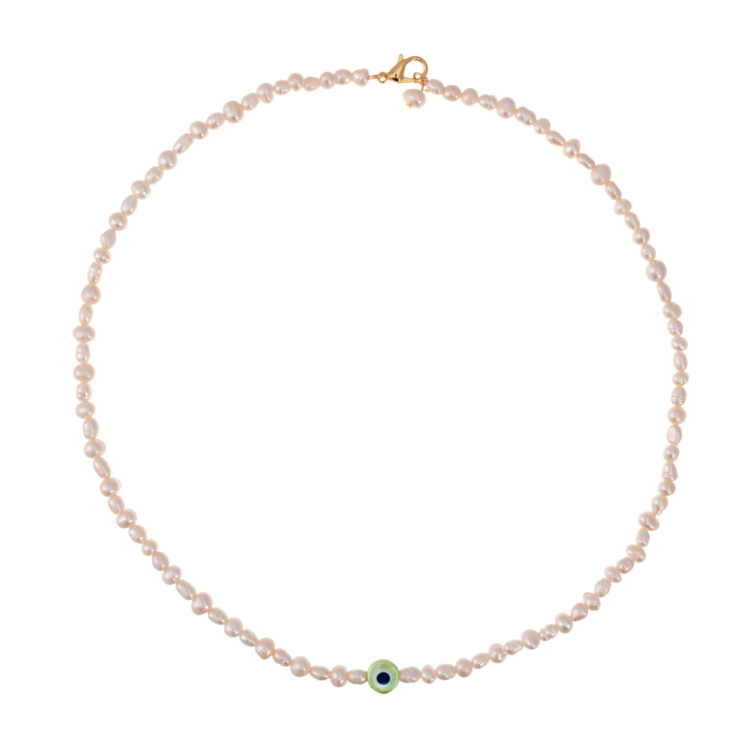 Talis Chains Evil Eye Necklace Lime
