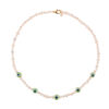 Talis Chains Evil Eye Pearl Choker Lime