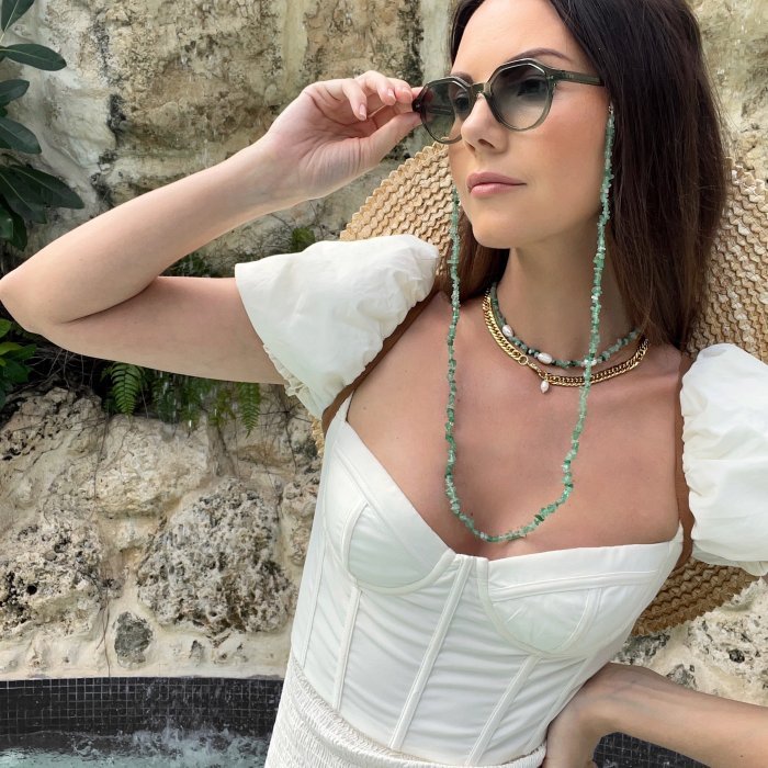 Chip Stone Sunglasses Chain Cucumber - Image 2
