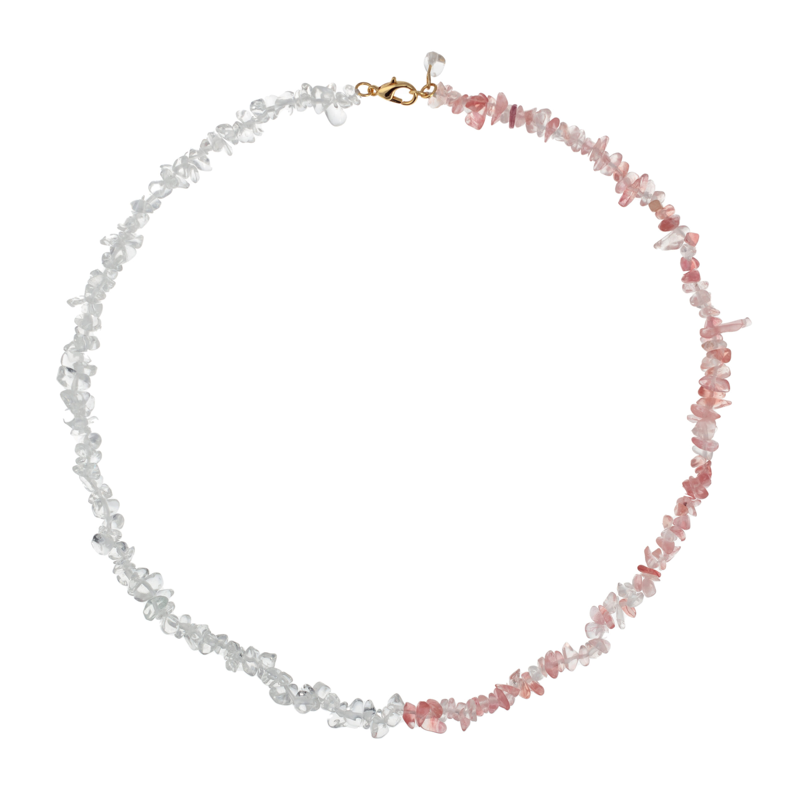 Talis Chains Chip Stone DUO Necklace Strawberry £55