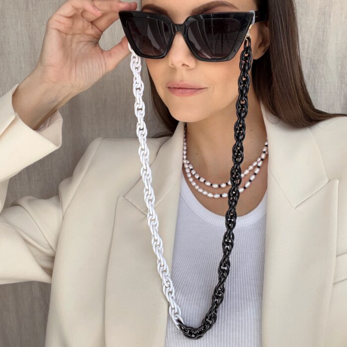 Rome Sunglasses Chain Monochrome - Image 2