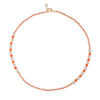 Talis Chains-Tulum beaded necklace tangerine £40