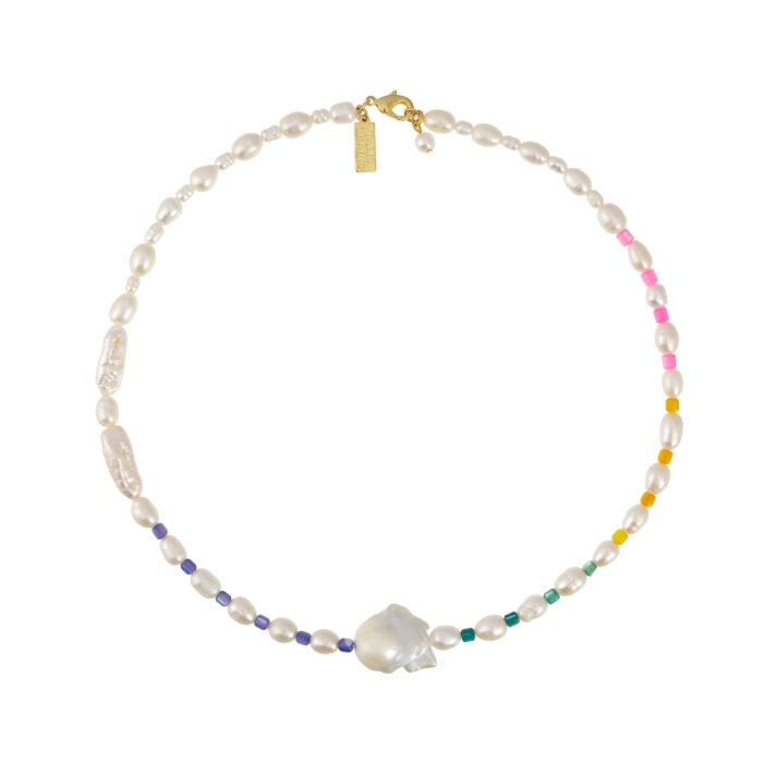 Pearly Rainbow Necklace