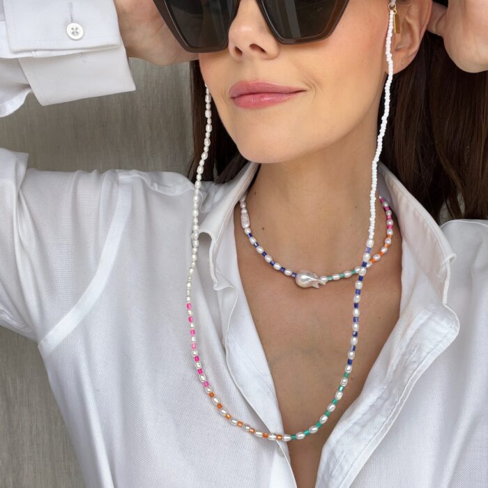 Pearly Rainbow Sunglasses Chain - Image 4