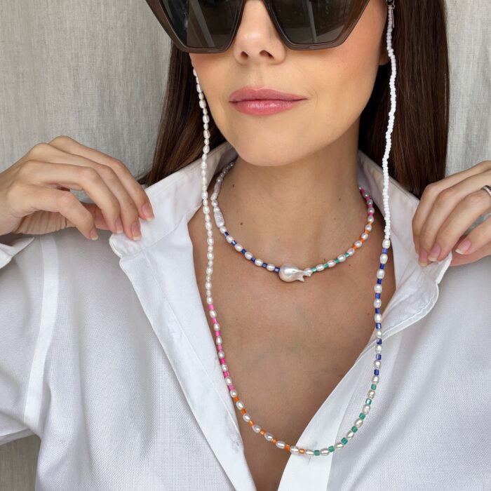 Pearly Rainbow Sunglasses Chain - Image 2