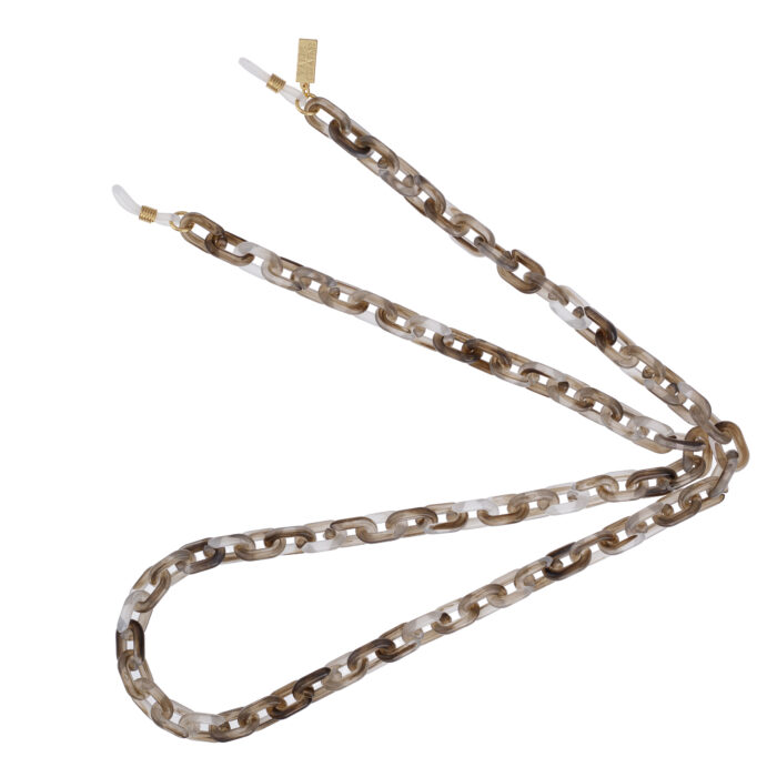 Resin Light Sunglasses Chain Taupe