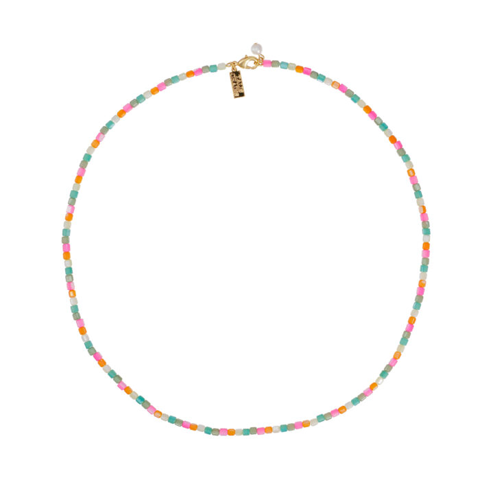 Capri Shell Bead Necklace- Rainbow