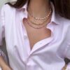 Capri Shell Bead Necklace- Rainbow - Thumbnail Image 3
