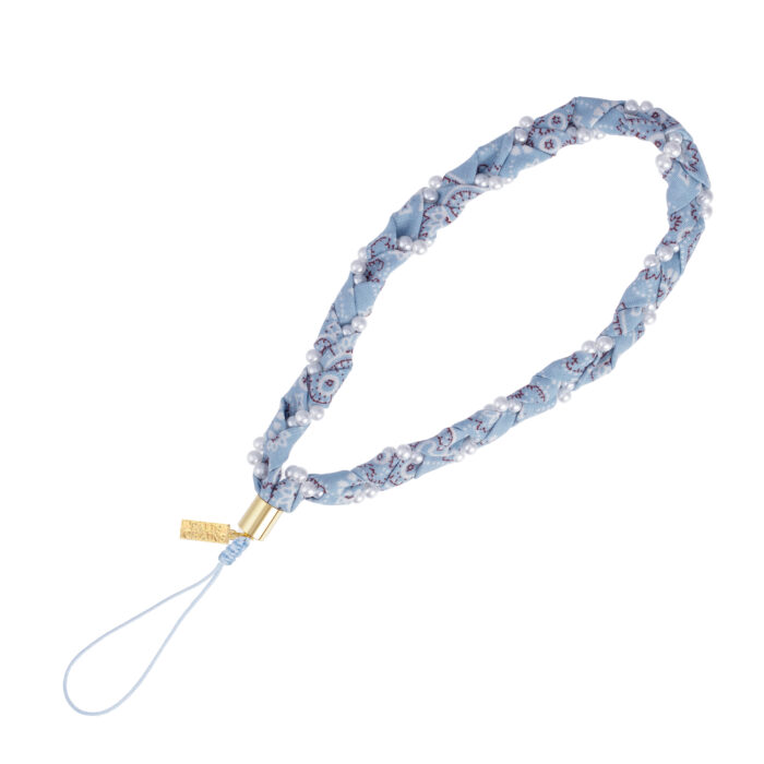 Bandana Print Phone Wristlet- Blue