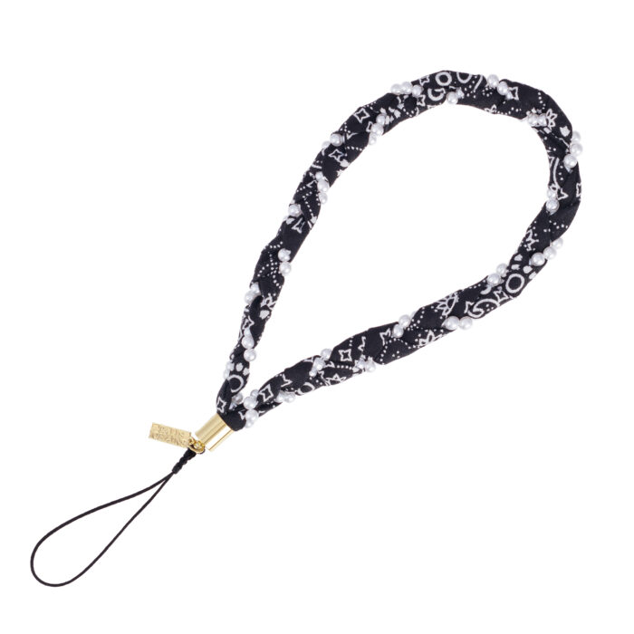 Bandana Print Phone Wristlet - Black
