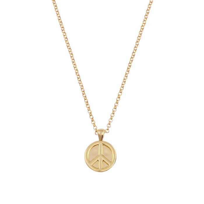 Talis Chains Peace Pendant Gold £40