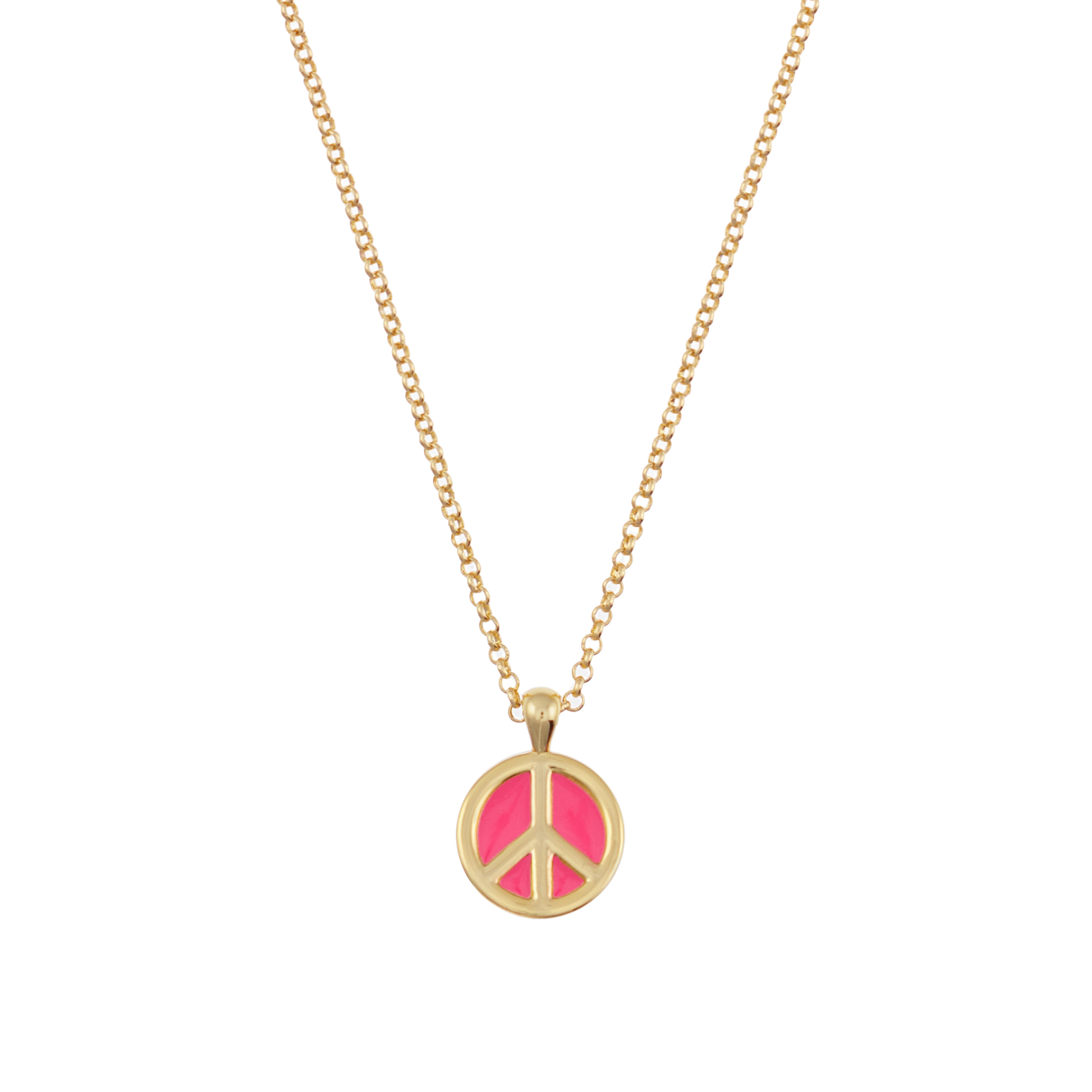 Talis Chains Peace Pendant Hot Pink £40
