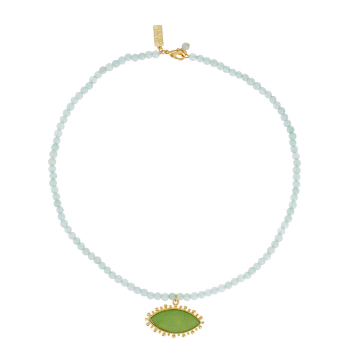 Protective Eye Necklace- Lime