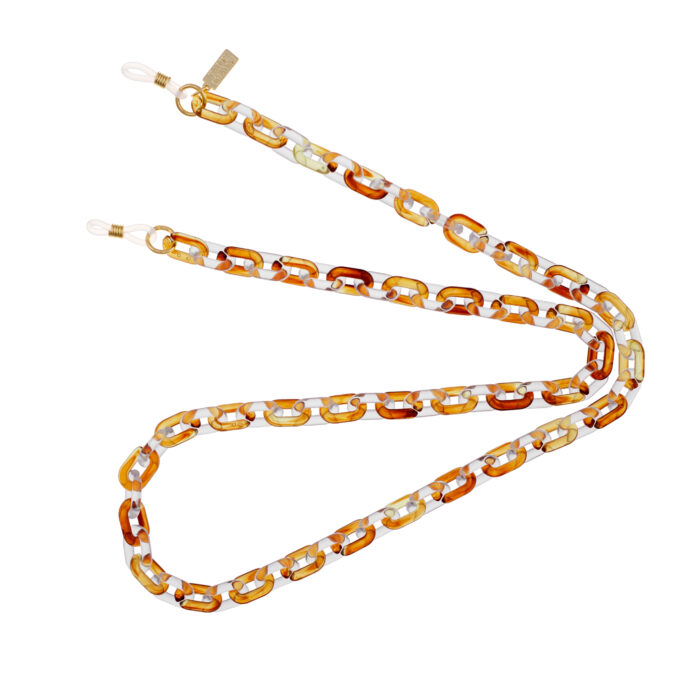 Resin Light Sunglasses Chain - Toffee