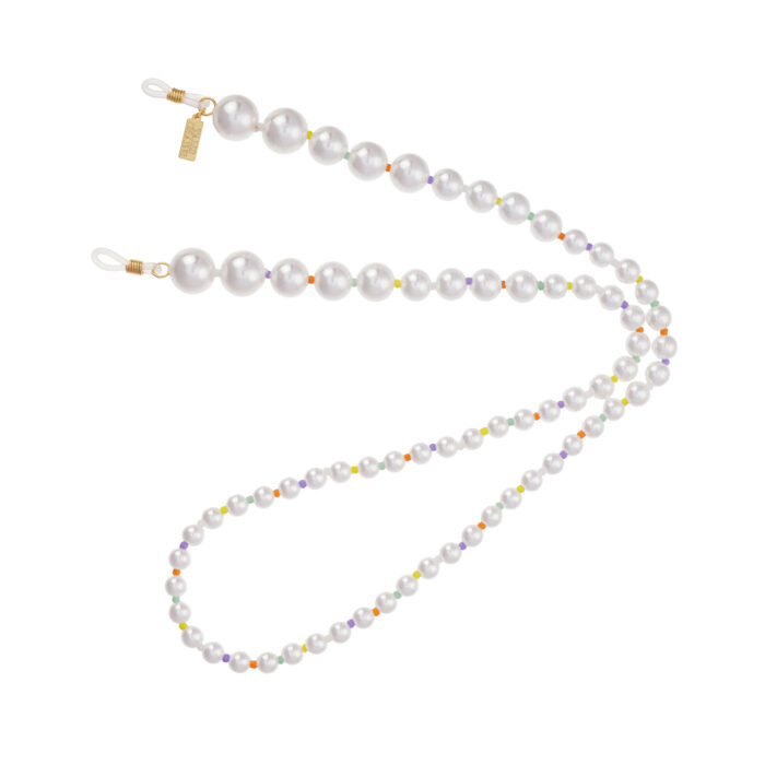 Pearl XL Sunglasses Chain- Rainbow