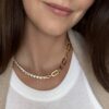 Miami Hearts Tennis Necklace- Gold - Thumbnail Image 3