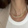 Miami Hearts Tennis Necklace- Gold - Thumbnail Image 4