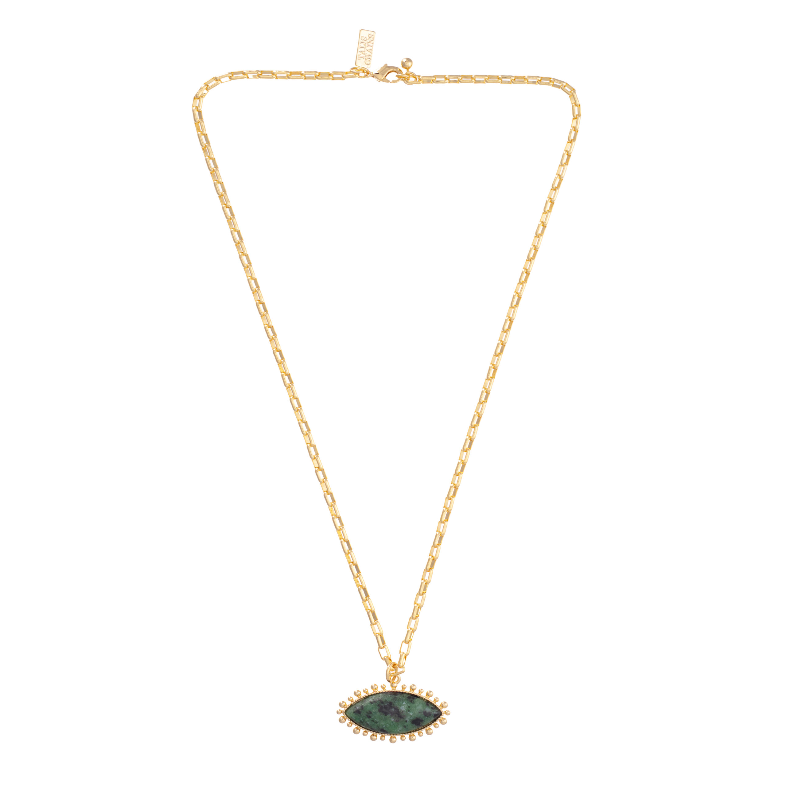 Autumn Jasper  Eye Pendant Necklace - Image 2