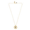 Evil Eye Disc Necklace- Gold - Thumbnail Image 2