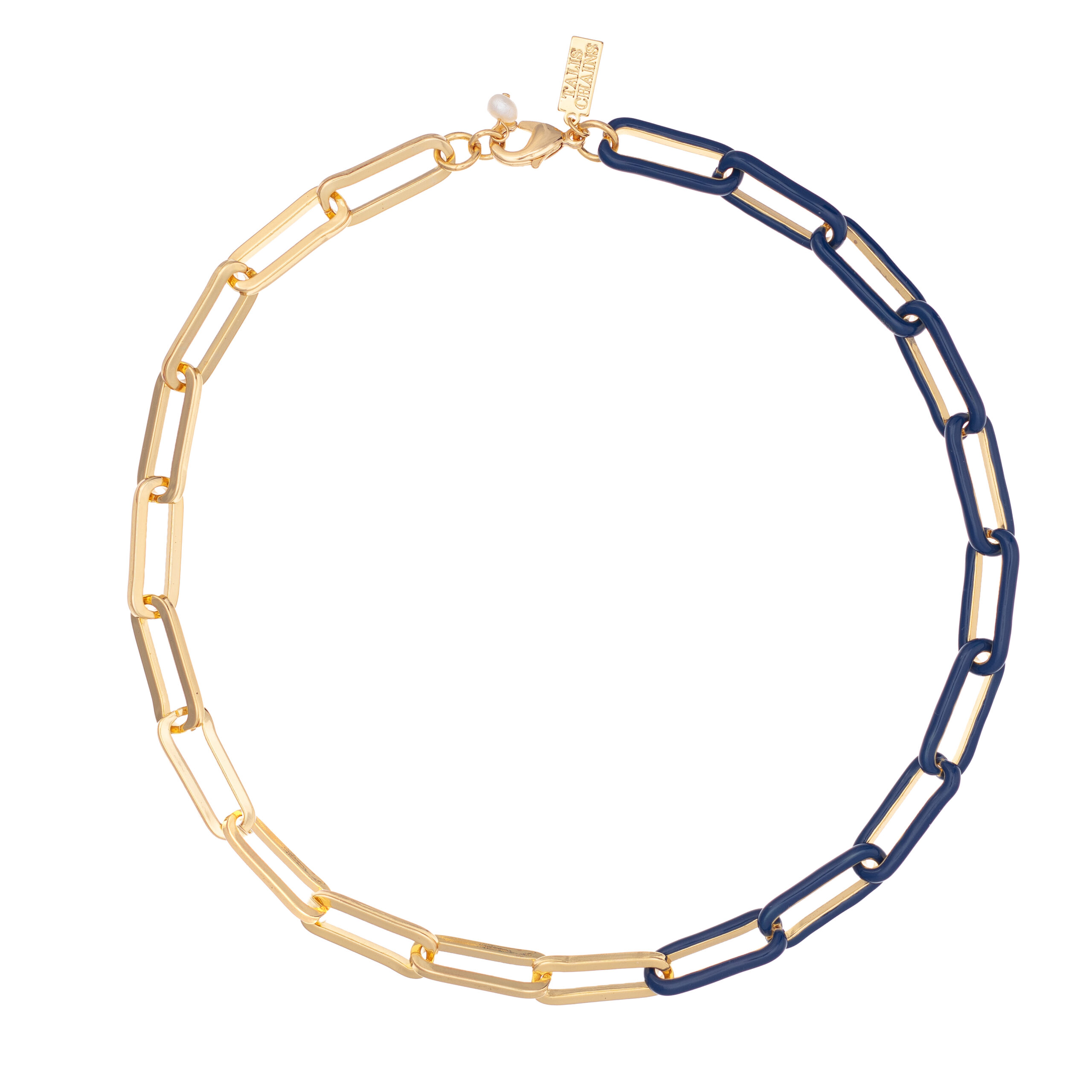 Chain Necklace DUO - Navy