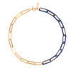 Chain Necklace DUO - Navy