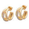 Claw Earrings- Cubic Zirconia