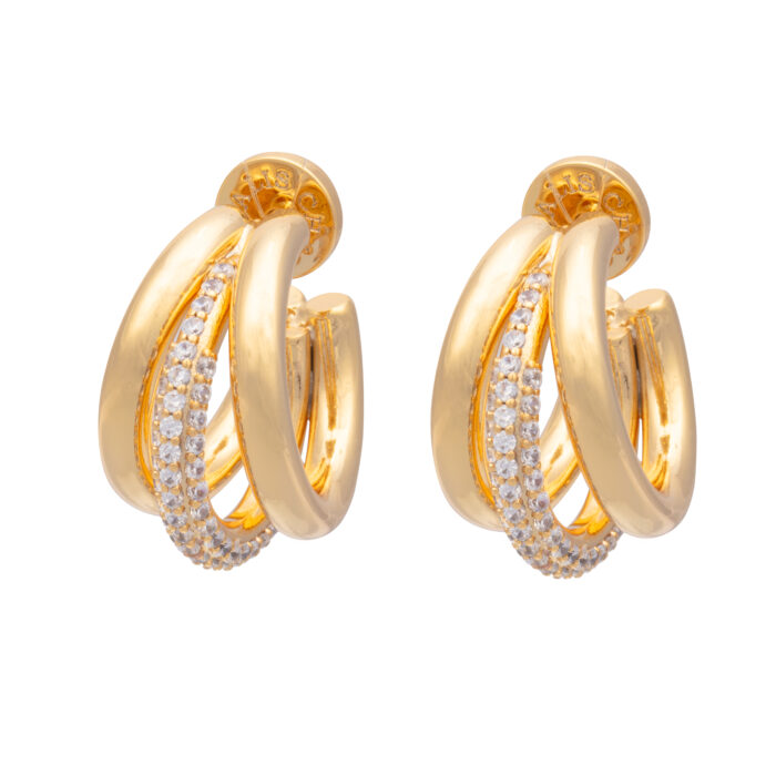 Claw Earrings- Cubic Zirconia