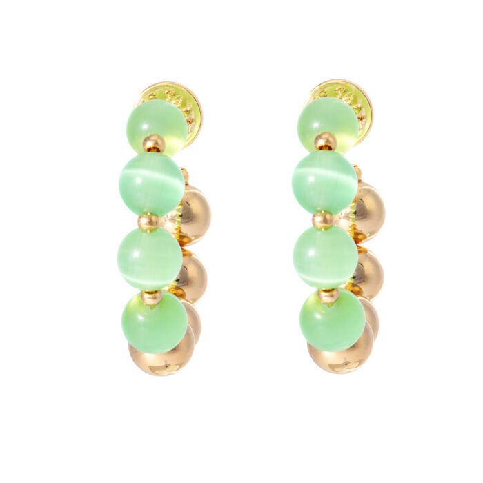 Tokyo Earrings- Green - Image 2