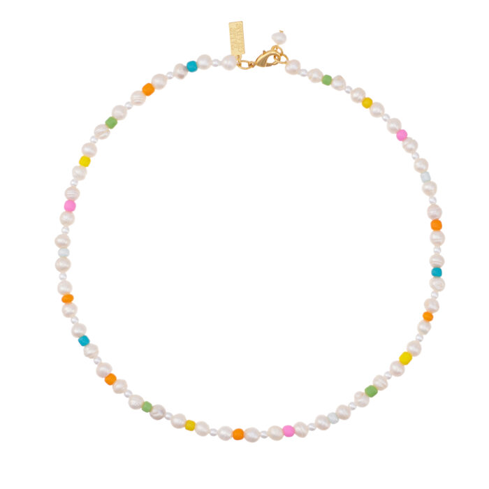 Pearl Necklace- Rainbow