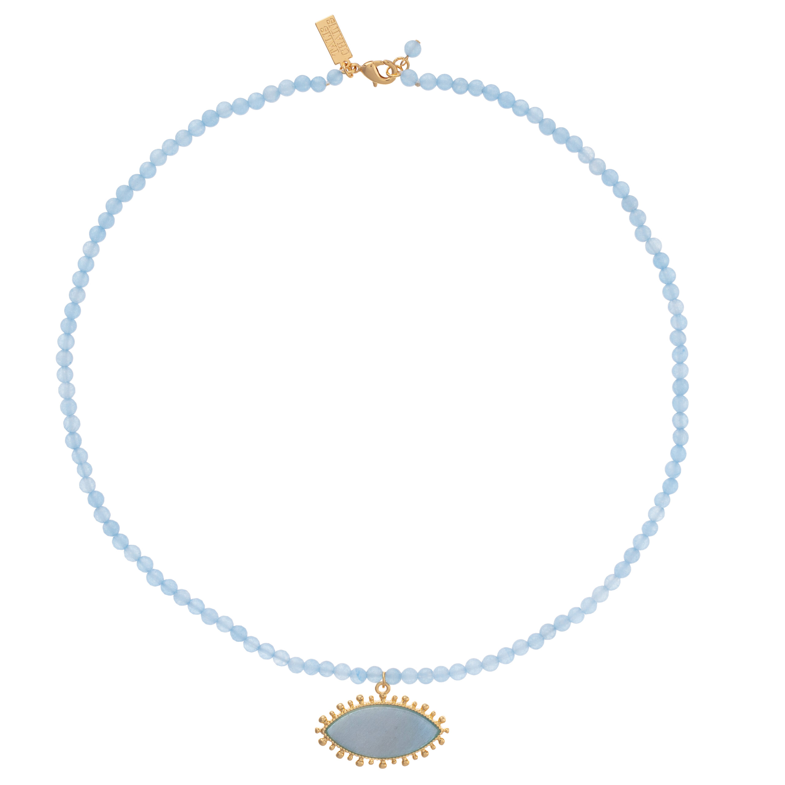 Protective Eye Necklace- Blue – Talis Chains