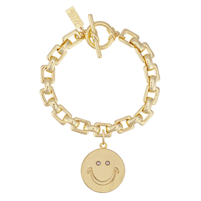 Have A Nice Day Bracelet- Gold