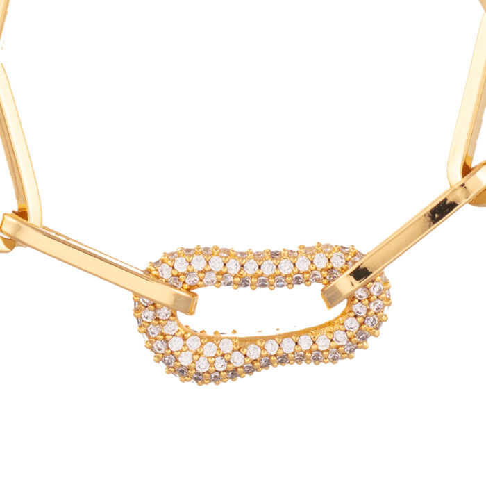 Chain Link Bracelet- Cubic Zirconia - Image 2
