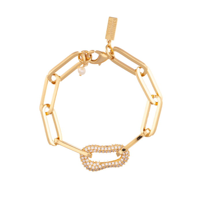 Chain Link Bracelet- Cubic Zirconia