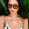 Chubby Link Necklace Gold- Long - Thumbnail Image 3