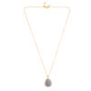 Pear Drop Evil Eye Pendant- Blue Lace £95