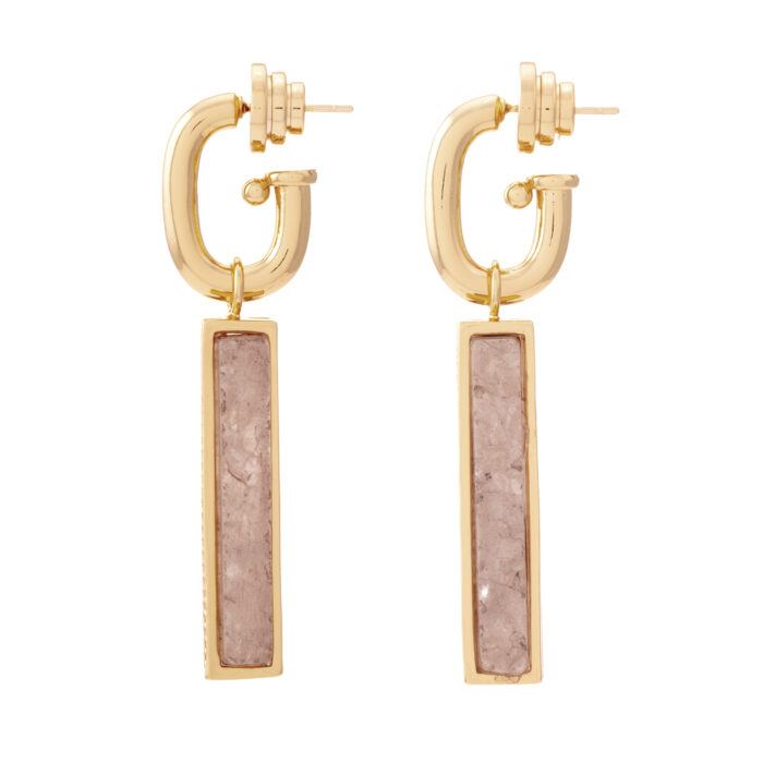 Sahara Drop Earrings- Smokey Quartz - Image 3