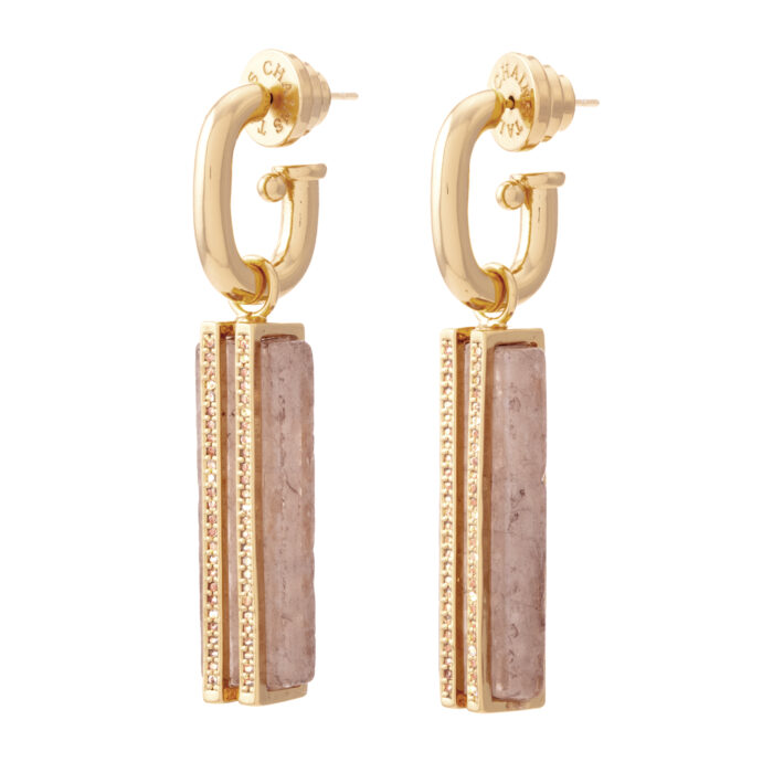 Sahara Drop Earrings- Smokey Quartz - Image 2