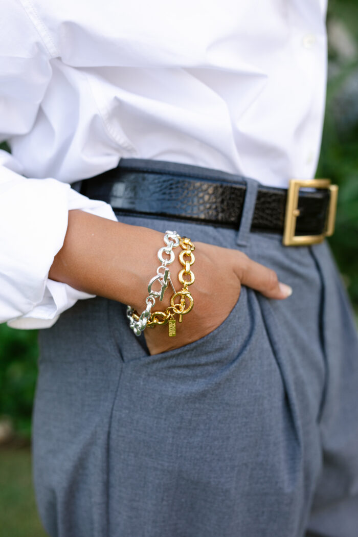 Chubby Link Bracelet- Silver - Image 3