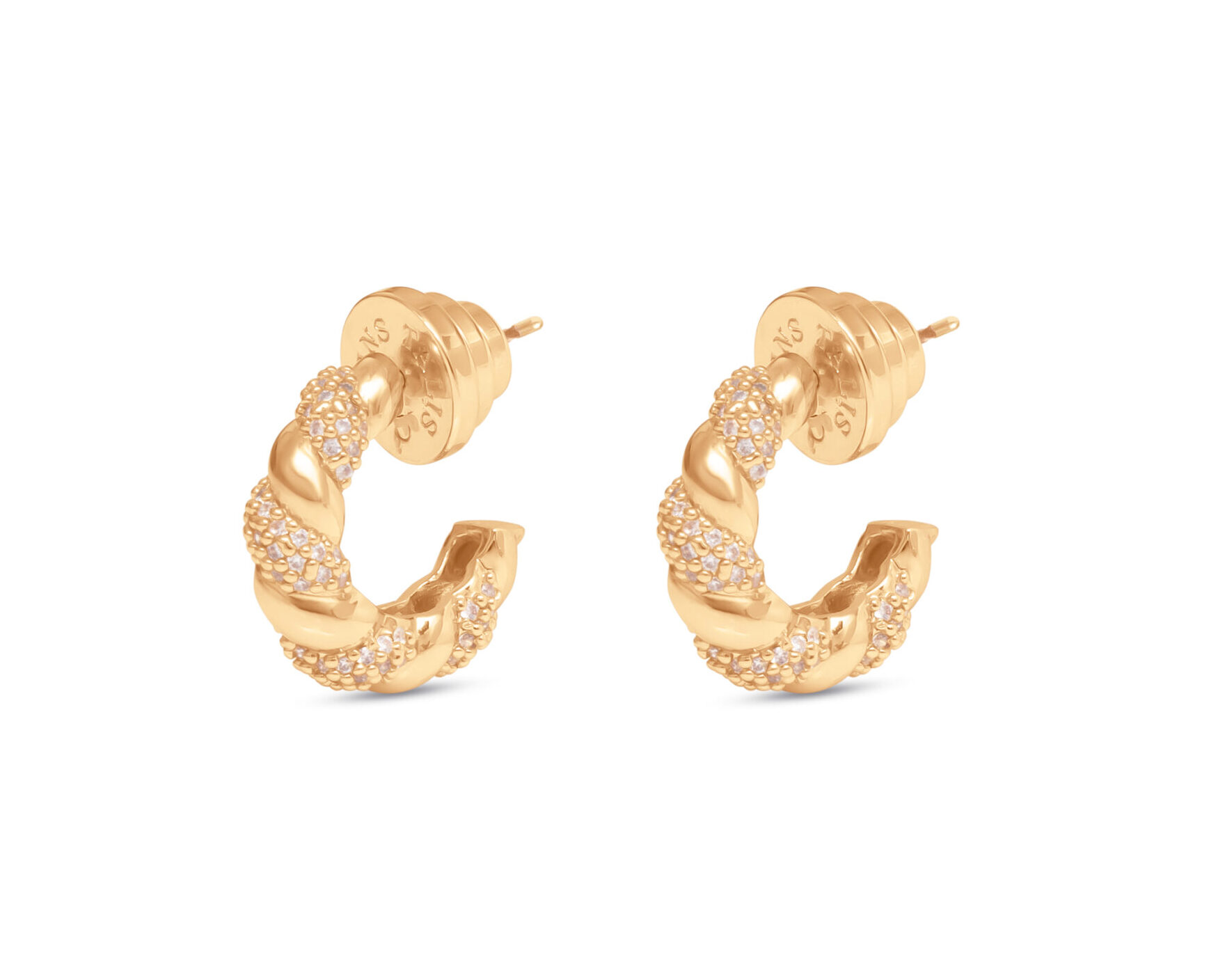 Baguette Huggies- Cubic Zirconia