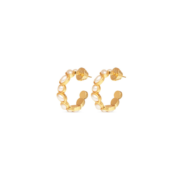 Deconstructed Hoops- Pearl