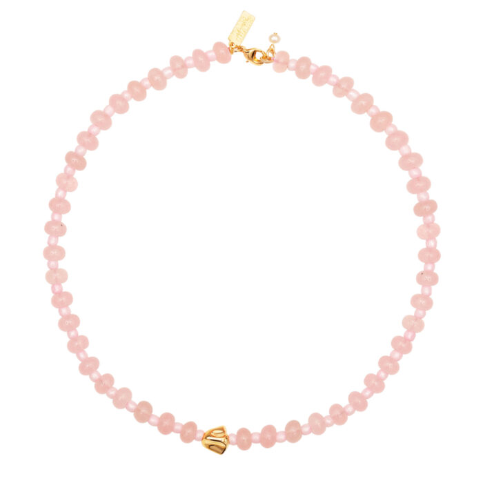 Tokyo Choker- Rose Quartz