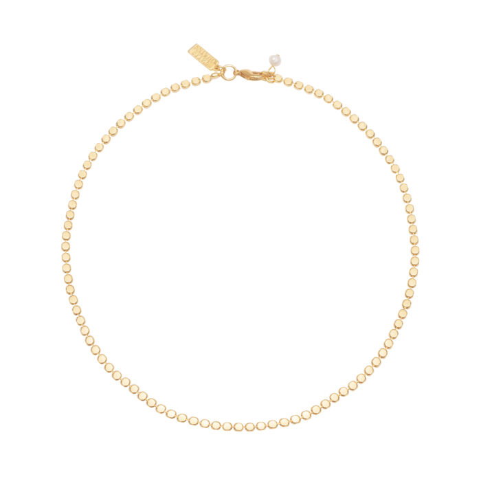 Dot Chain Choker- Gold
