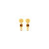 Everyday Twist Hoops- Tiger's Eye - Thumbnail Image 2