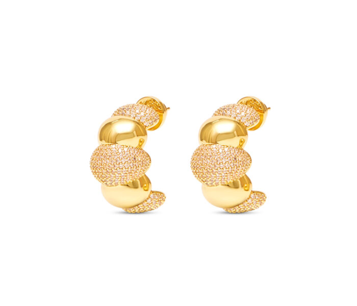Croissant XL Hoops- Gold