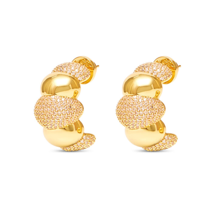 Croissant XL Hoops- Gold